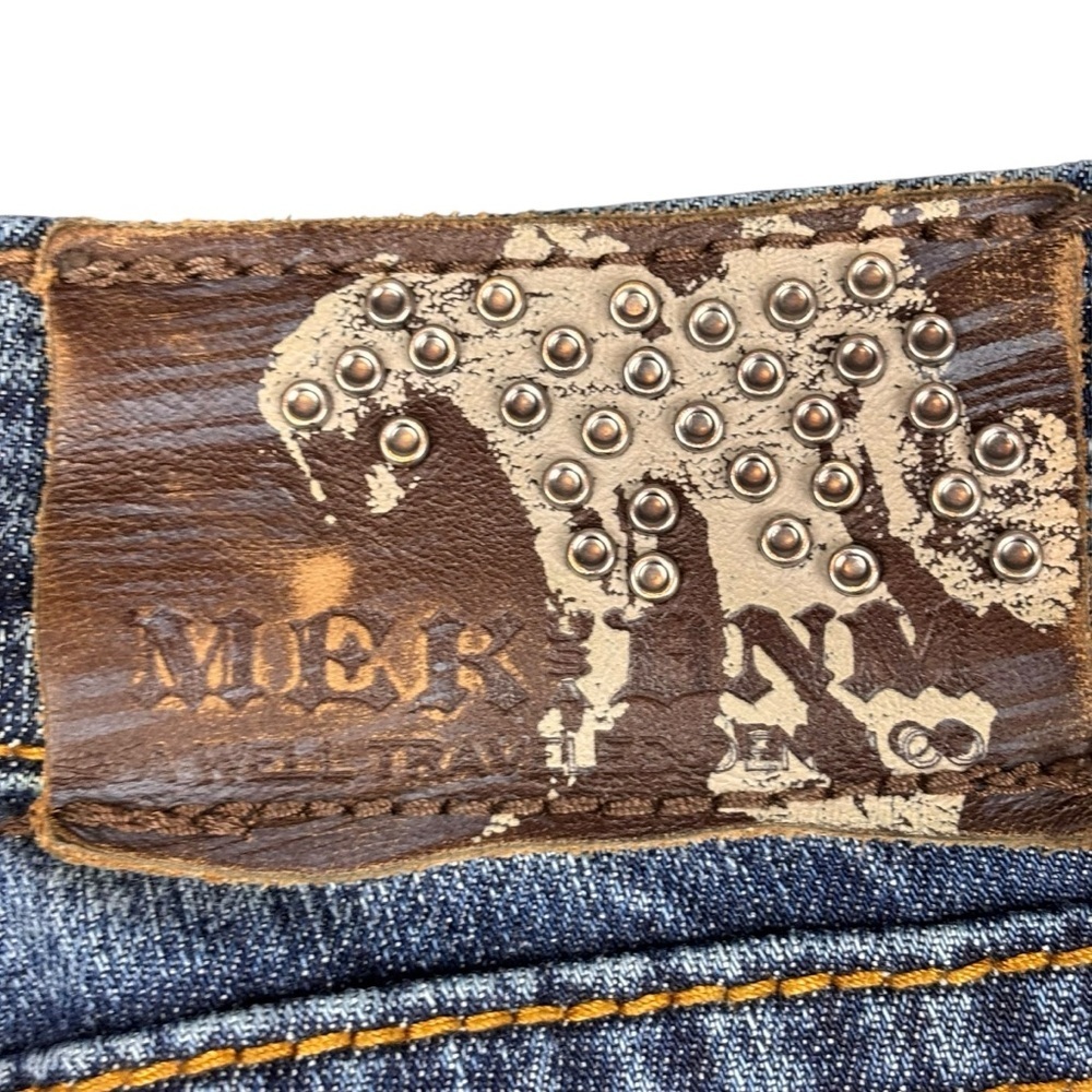 Mek Denim “Tyler” Low-rise Embellished Boot Cut Jeans – Women’s Sz 29x34 - Picture 7 of 16